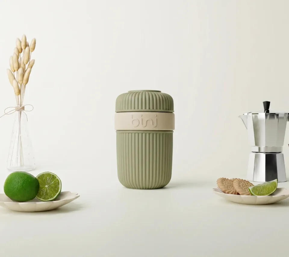 bini-binimug-bicolore-olive-mug-olive-1-pi-ce image 1