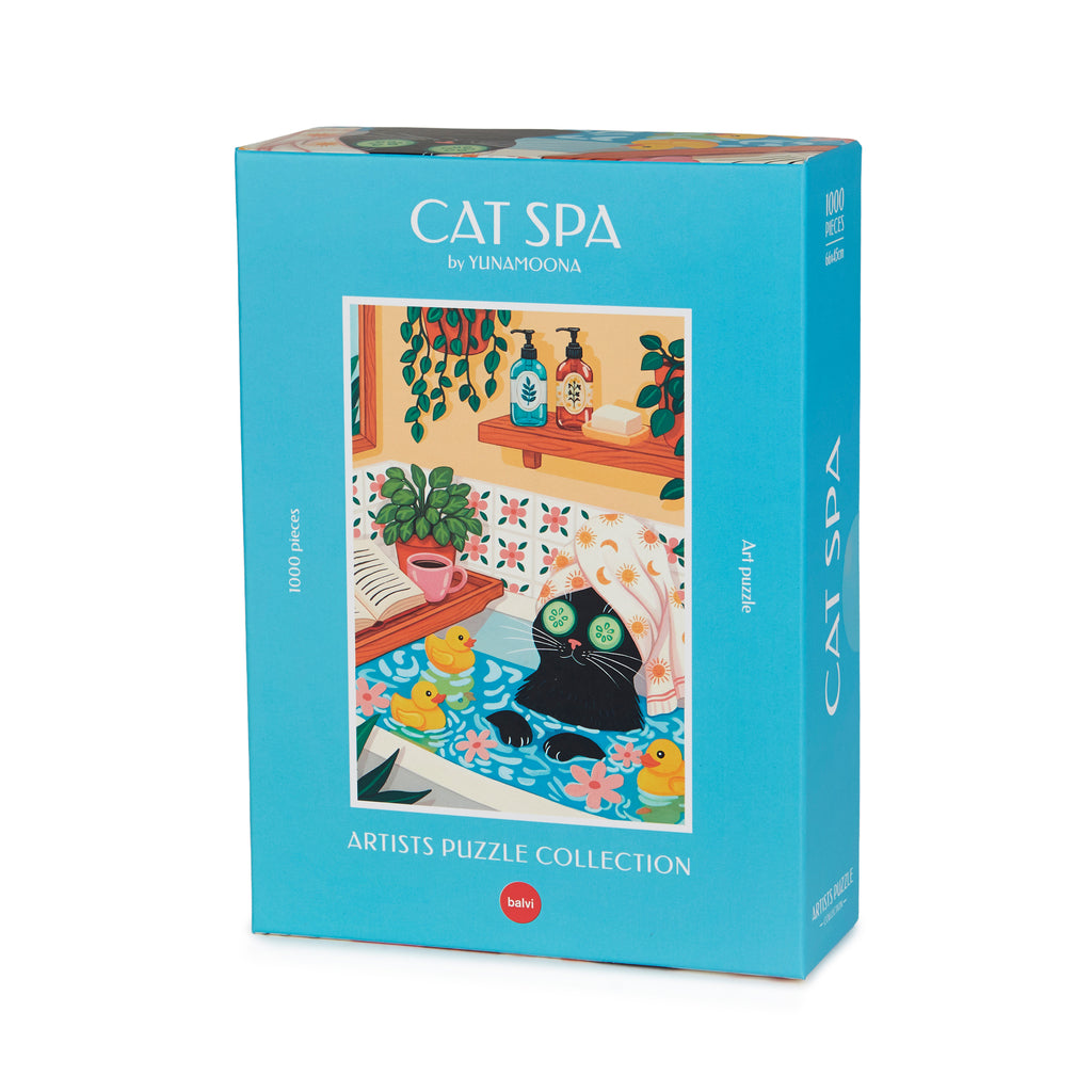 balvi-lifestyle-cat-spa-puzzle-1000-pi-ces-chat-bain image 1