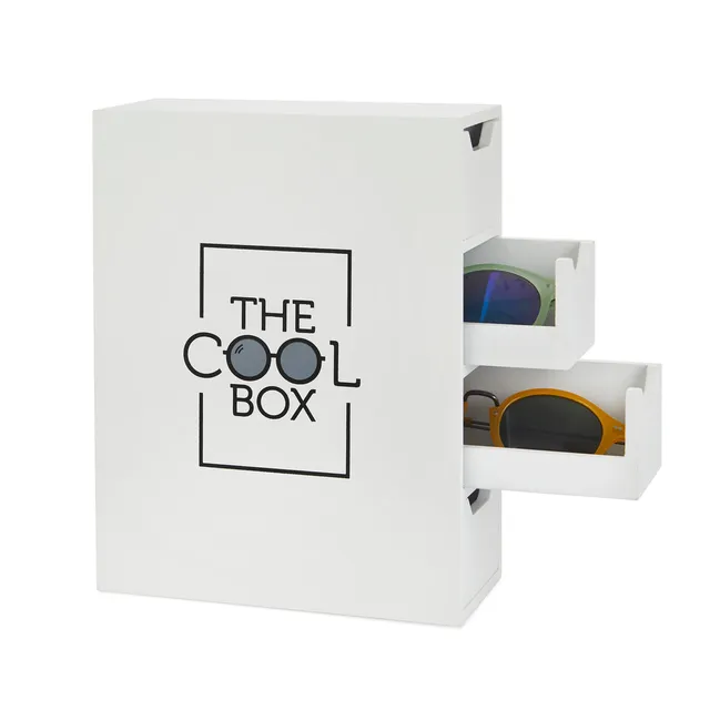 balvi-home-decor-the-cool-box-bo-te-lunettes-noire-4-tiroirs image 1