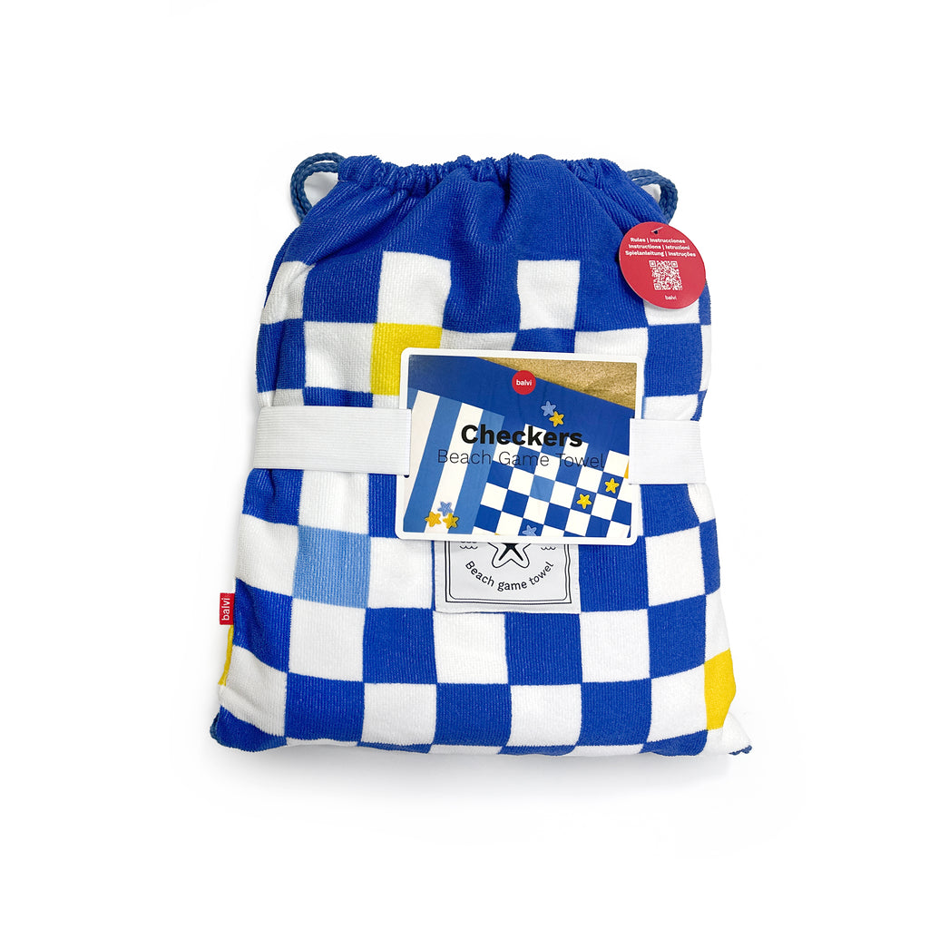 balvi-checkers-serviette-plage-jeu-dames-bleue image 7