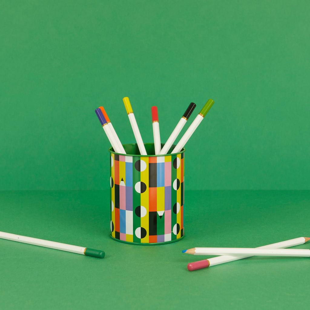 balvi-desk-los-pepes-pot-crayons-m-tal-vert image 2