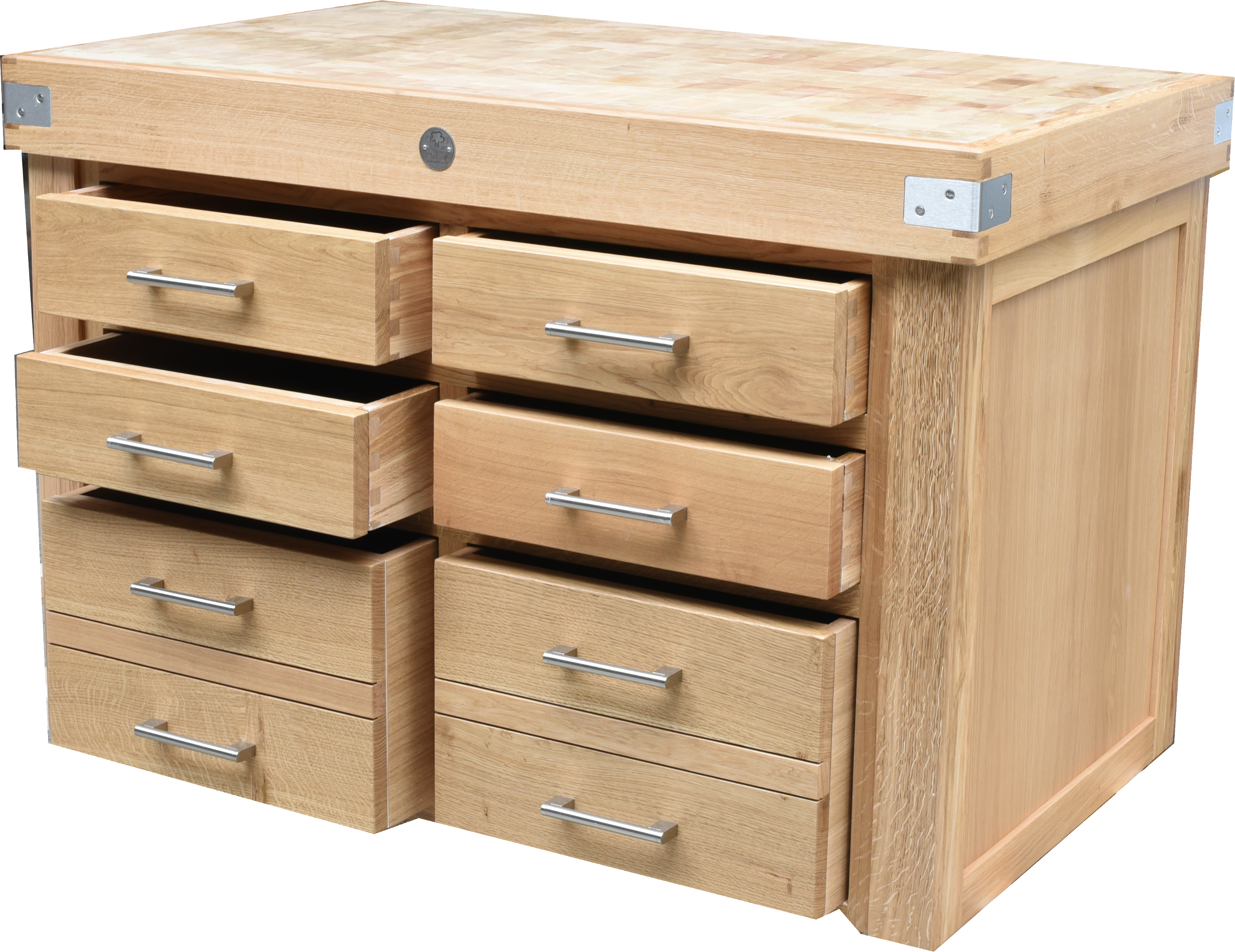 billots-chabret-billot-meuble-6-tiroirs-120-cm-bois-de-bout image 2