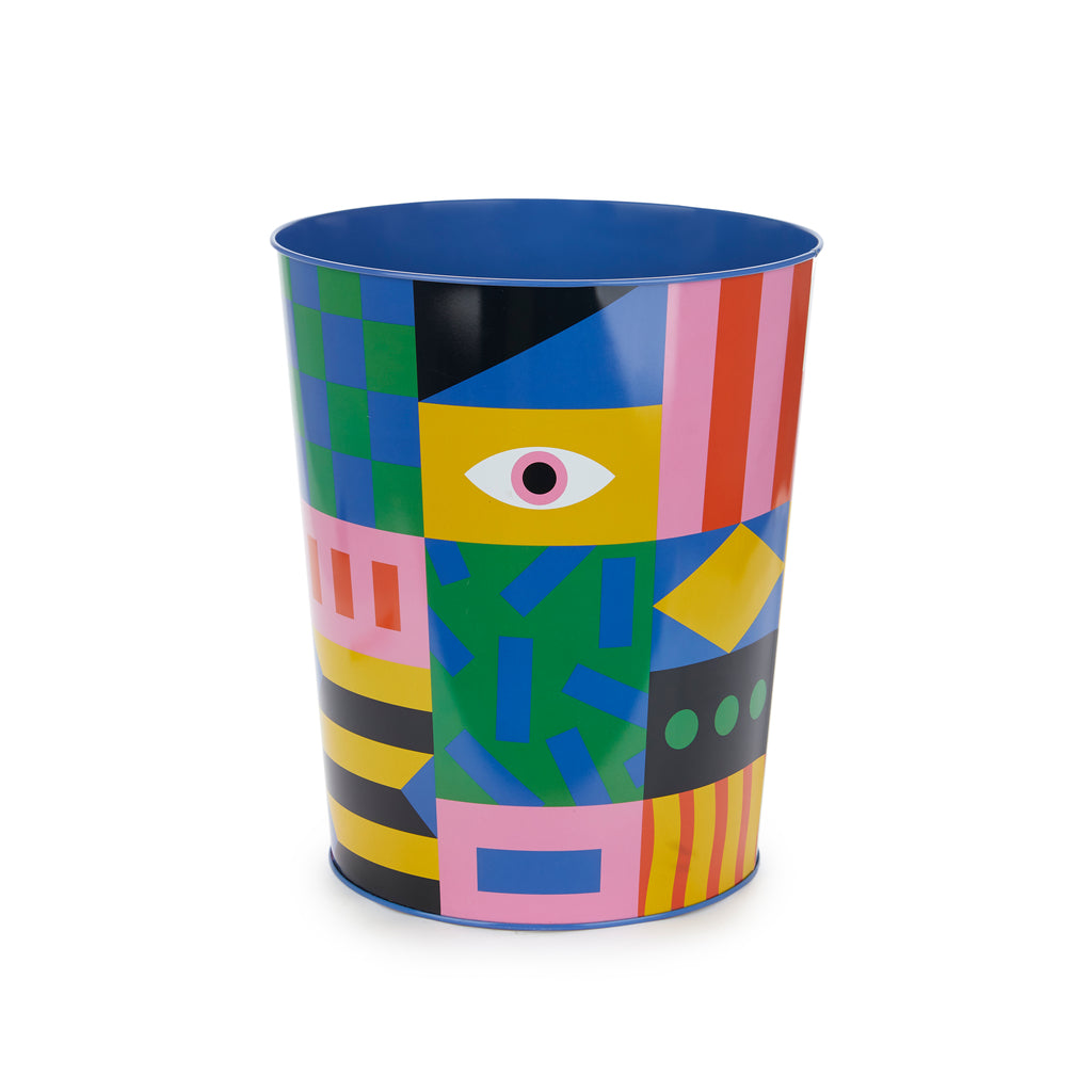 balvi-desk-los-pepes-eyes-corbeille-papier-bleue-m-tal image 4
