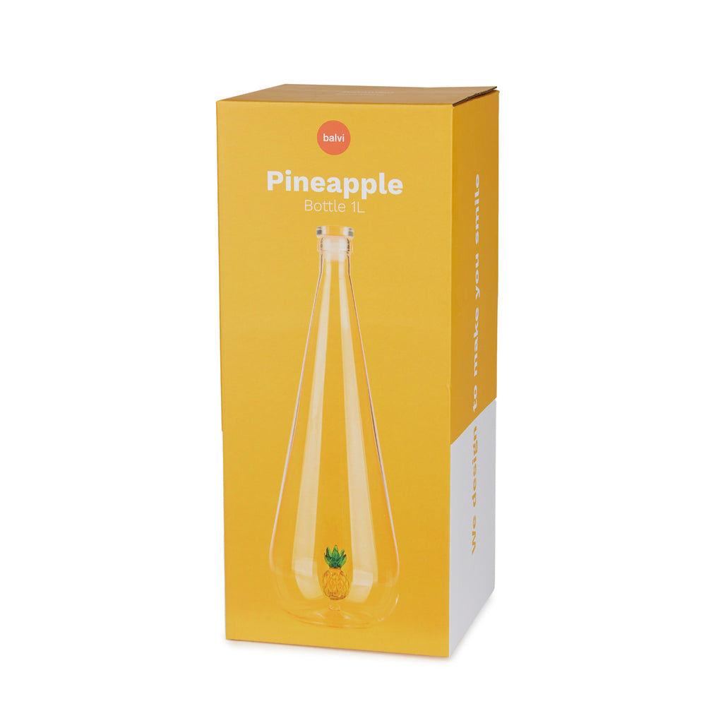 balvi-kitchen-botanical-bouteille-verre-ananas-jaune image 5