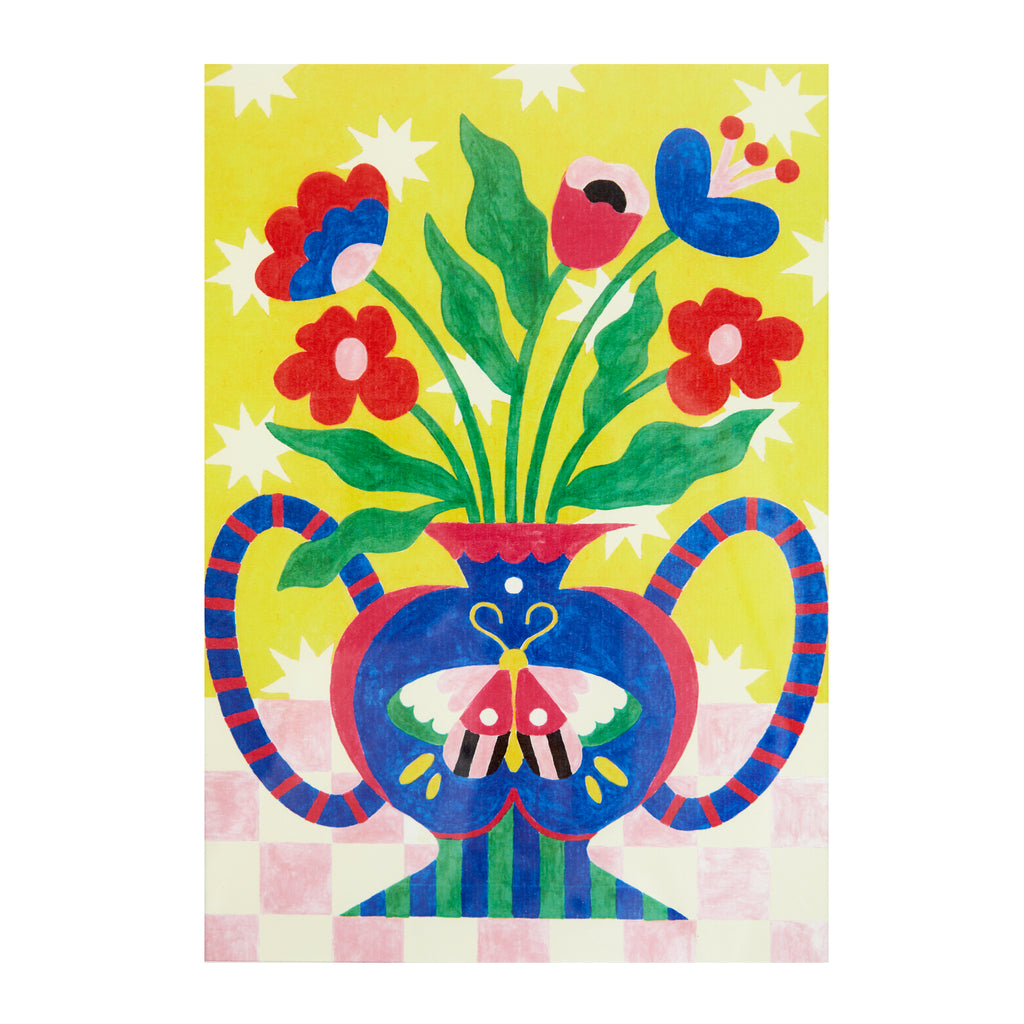 balvi-lifestyle-le-papillon-kit-peinture-par-num-ro-fleurs image 4