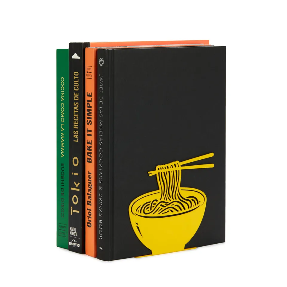 balvi-desk-ramen-bookend-serre-livres-m-tal-jaune image 1