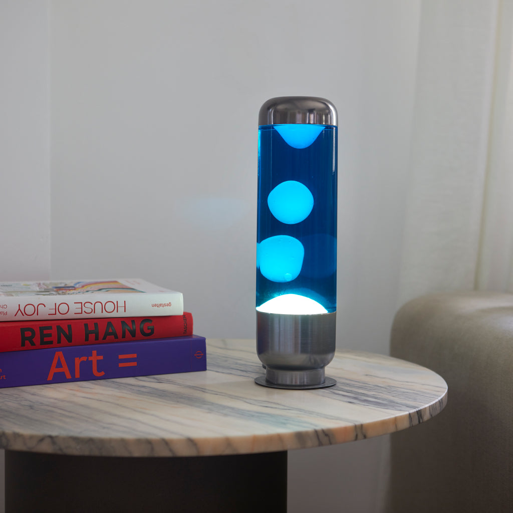 balvi-capsule-lampe-lave-bleue-capsule-alu-verre image 3