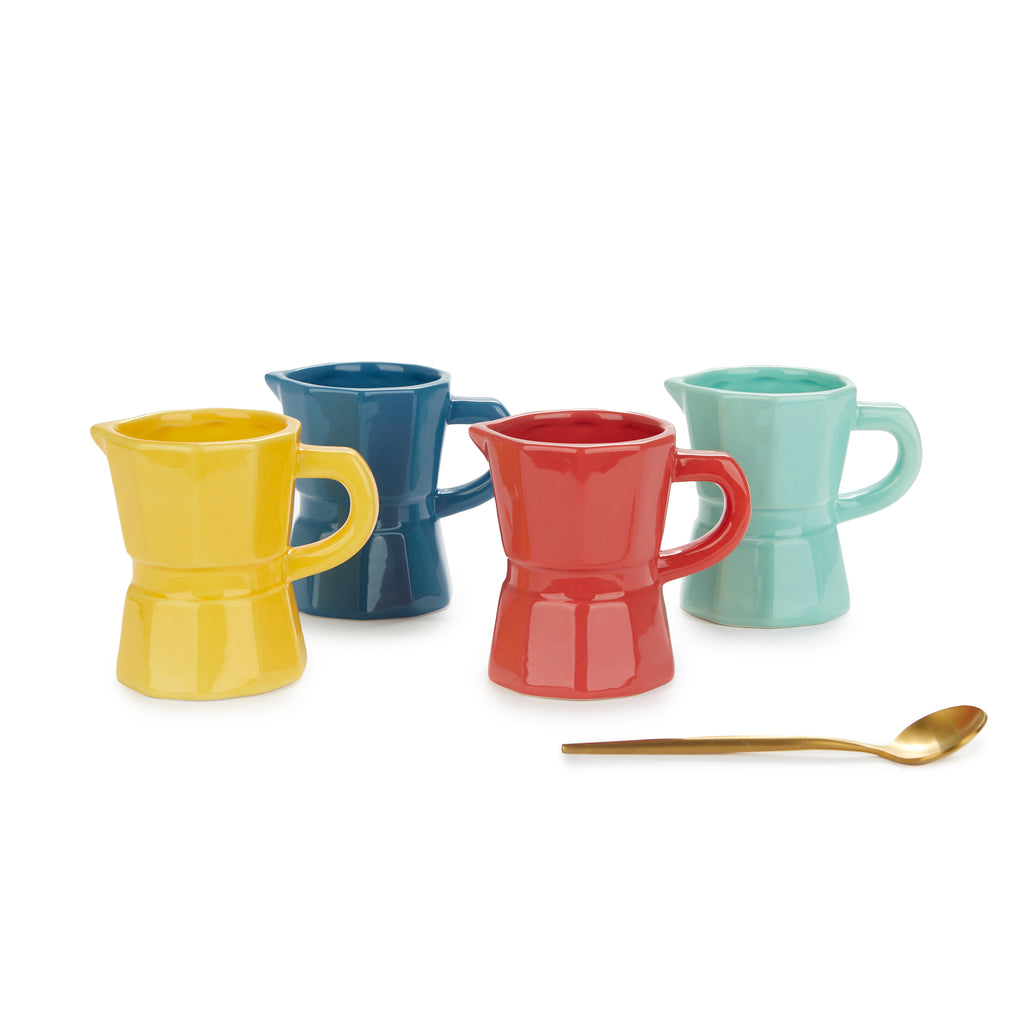 balvi-kitchen-table-moka-set-4-tasses-caf-4-couleurs image 1