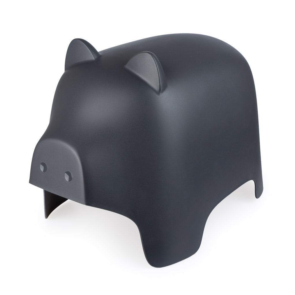 balvi-home-decor-piggy-tabouret-cochon-gris-plastique image 1