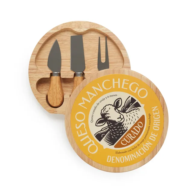 balvi-manchego-plateau-fromage-avec-couteaux-bois image 1
