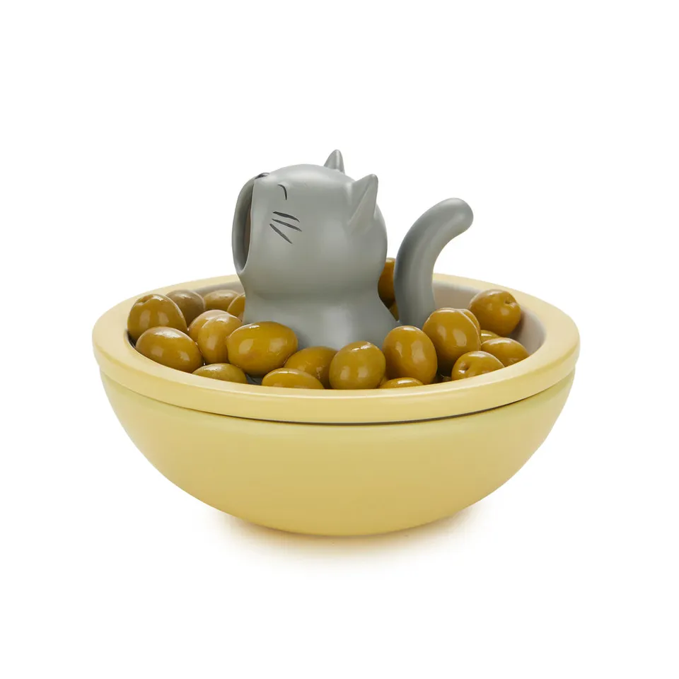 balvi-hungry-cat-bol-ap-ro-c-ramique-jaune-2-en-1 image 1