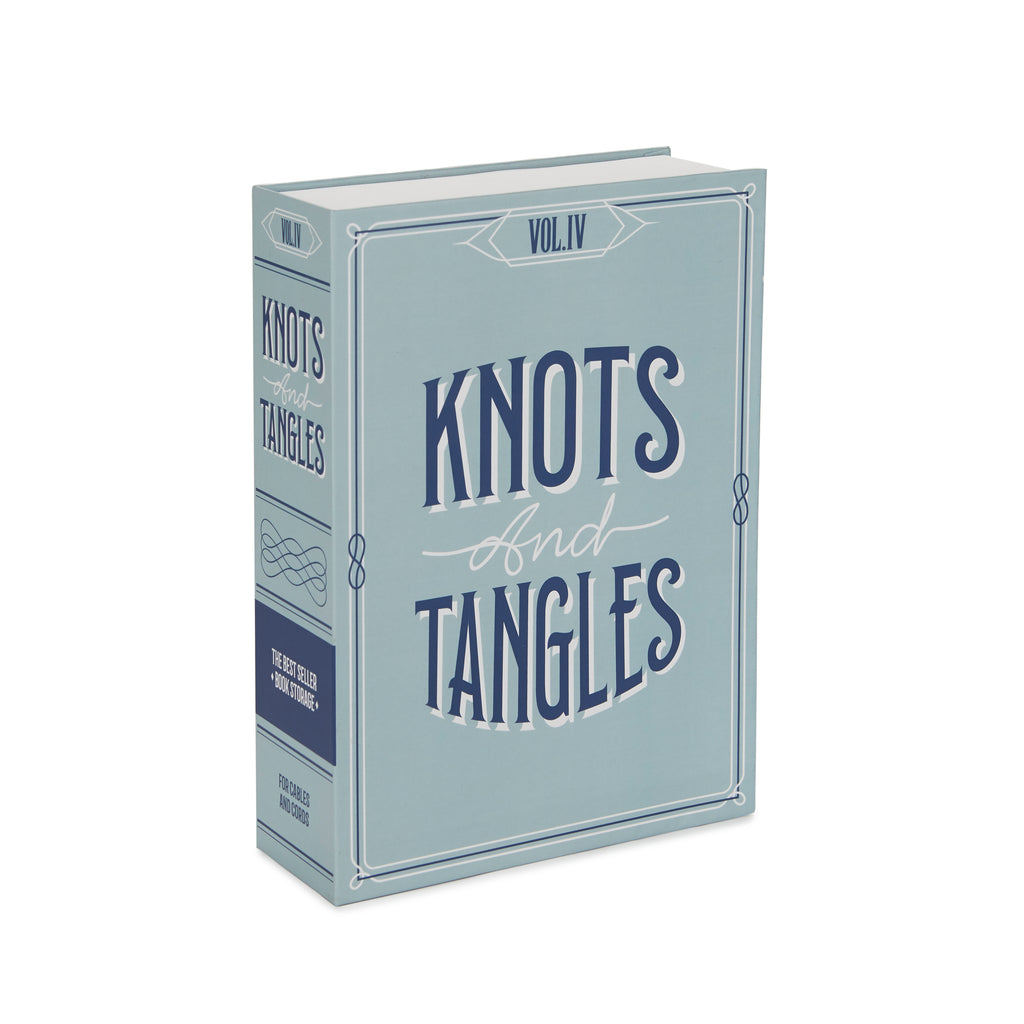 balvi-desk-knots-and-tangles-bo-te-livre-rangement-turquoise image 1