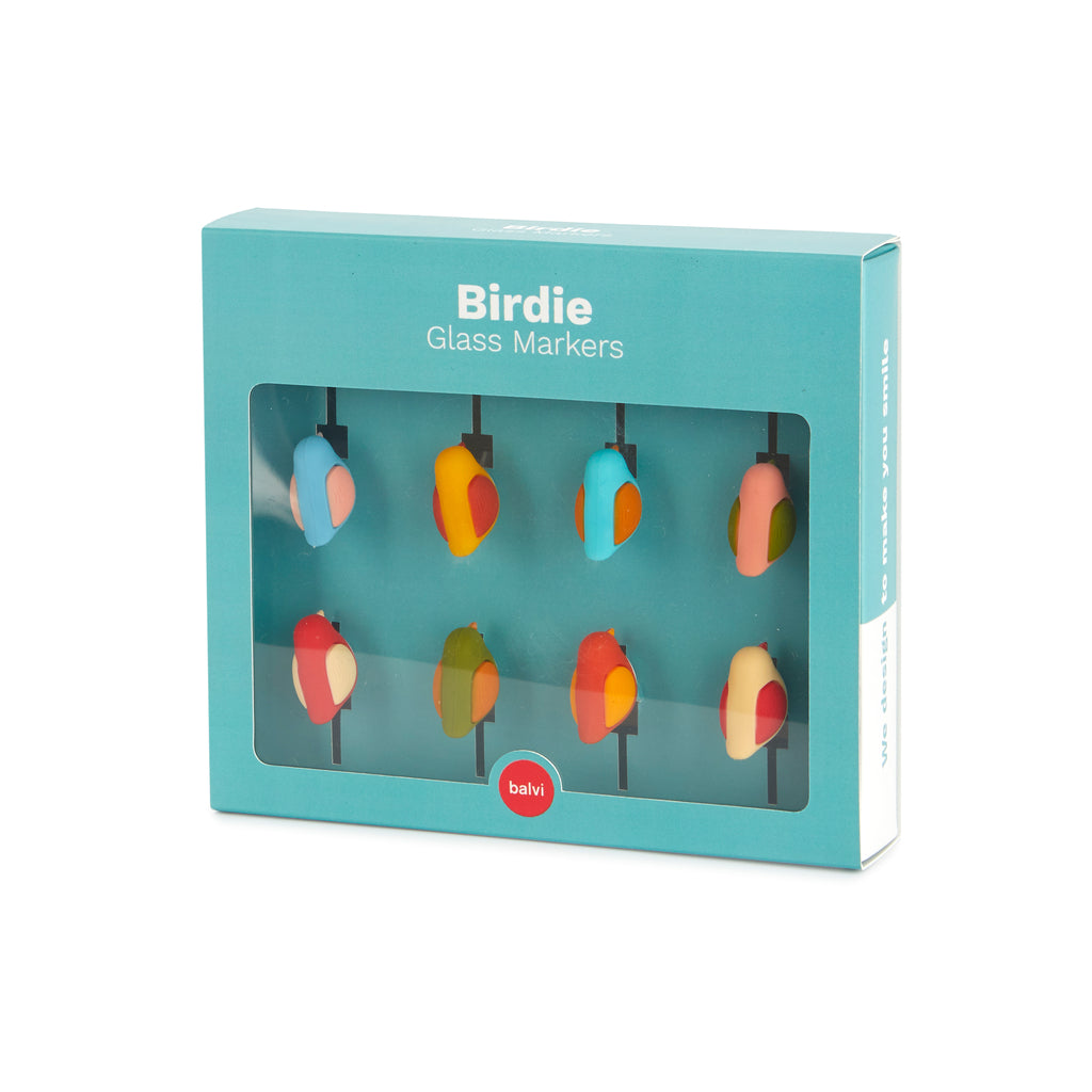 balvi-kitchen-birdie-marque-verres-oiseaux-lot-8-silicone image 4
