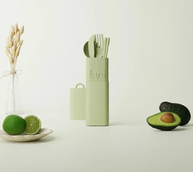 bini-binikit-olive-kit-vaisselle-vert-olive image 1
