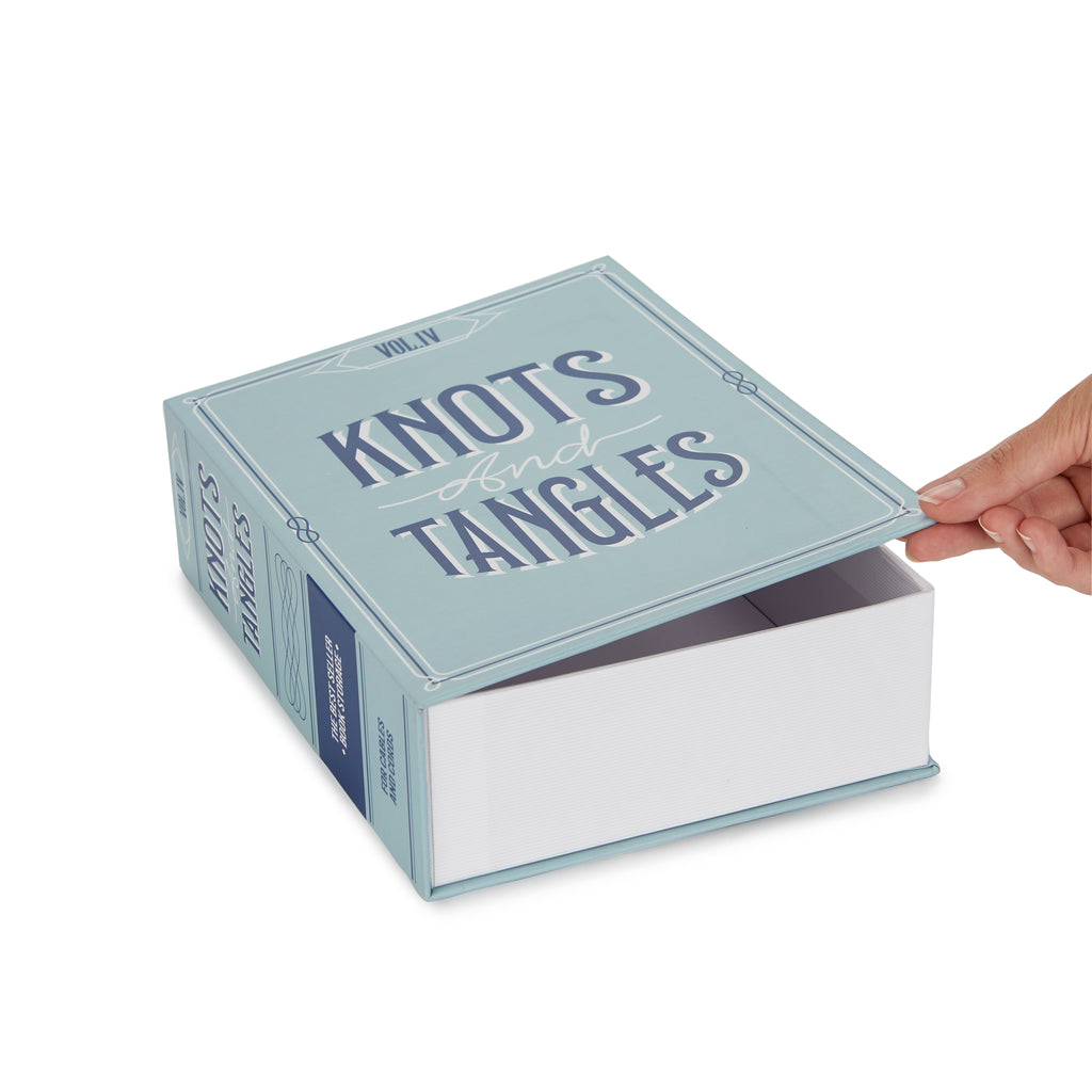 balvi-desk-knots-and-tangles-bo-te-livre-rangement-turquoise image 6