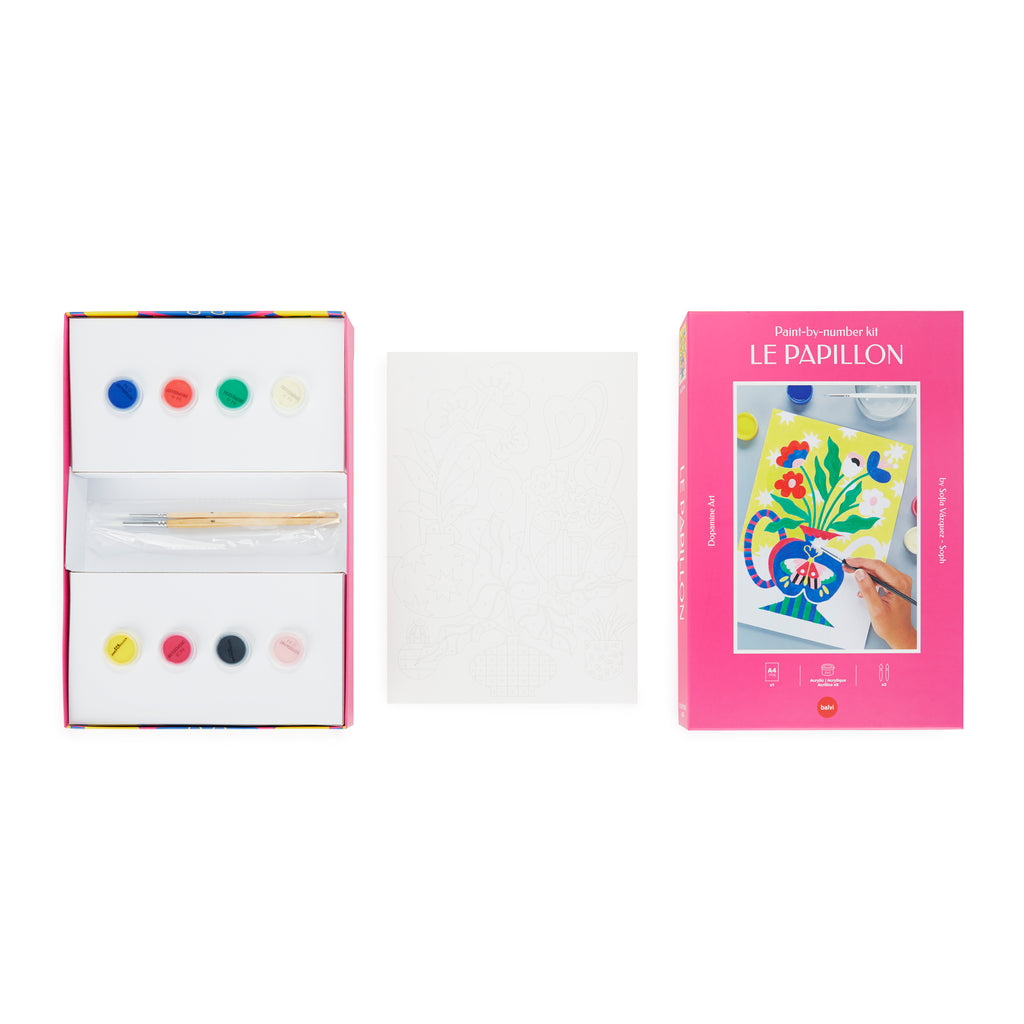 balvi-lifestyle-le-papillon-kit-peinture-par-num-ro-fleurs image 6