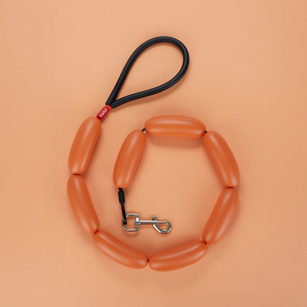 balvi-lifestyle-hot-dog-laisse-chien-saucisse-orange image 3