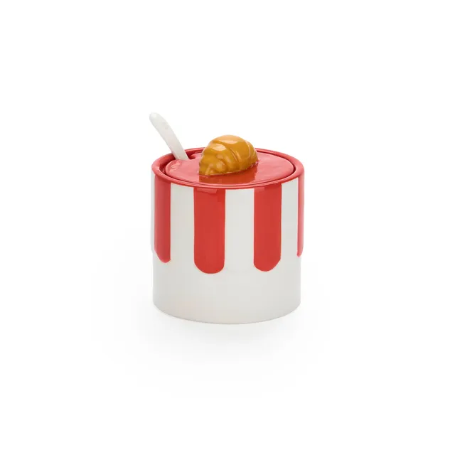 balvi-croissant-sucrier-c-ramique-avec-cuill-re image 1
