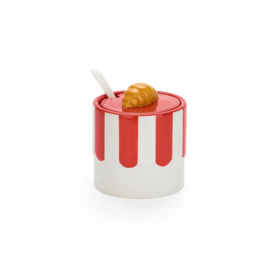 balvi-croissant-sucrier-c-ramique-avec-cuill-re image 1