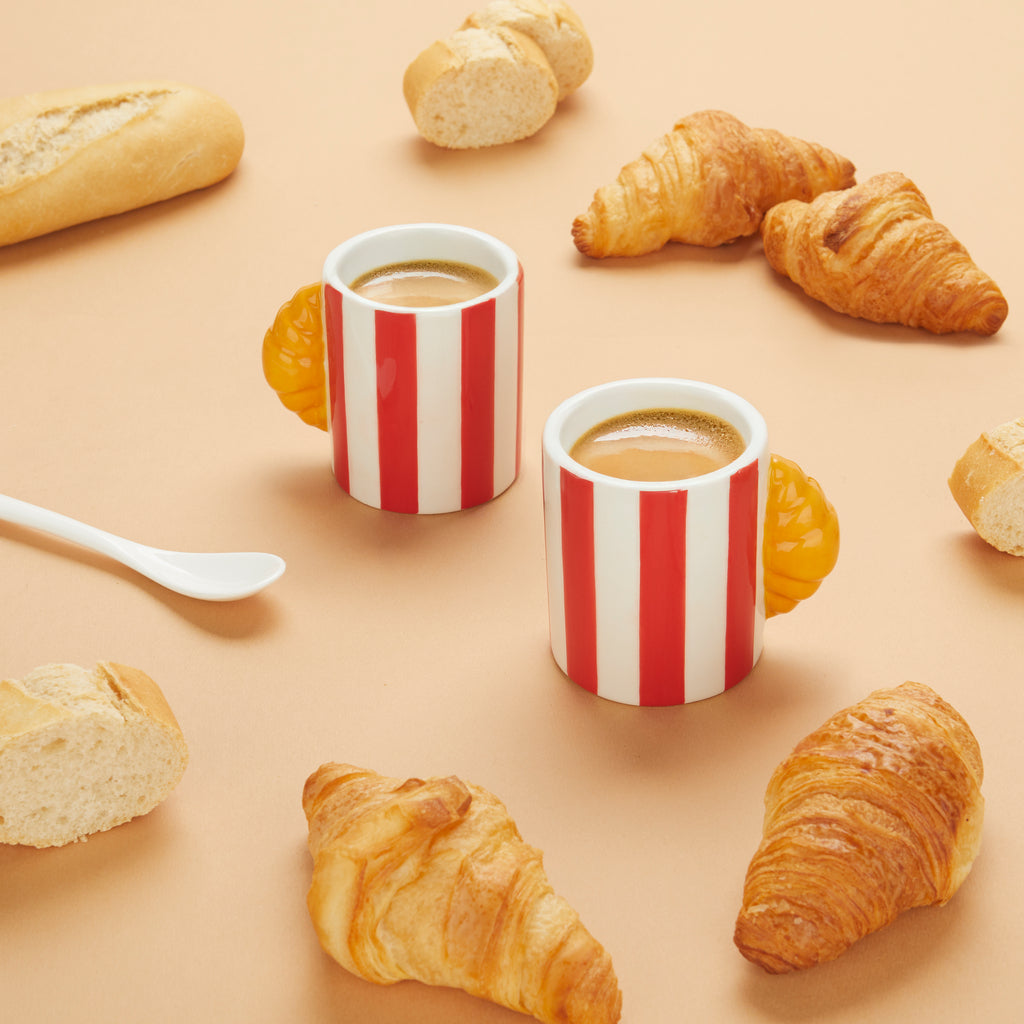 balvi-kitchen-table-croissant-lot-2-tasses-espresso-vert-c-ramique image 2