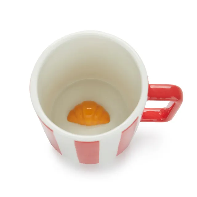 balvi-kitchen-table-croissant-surprise-mug-c-ramique-rouge image 1