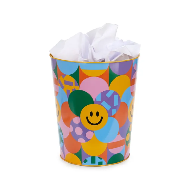 balvi-desk-los-pepes-corbeille-bureau-smileys-jaune-m-tal image 1