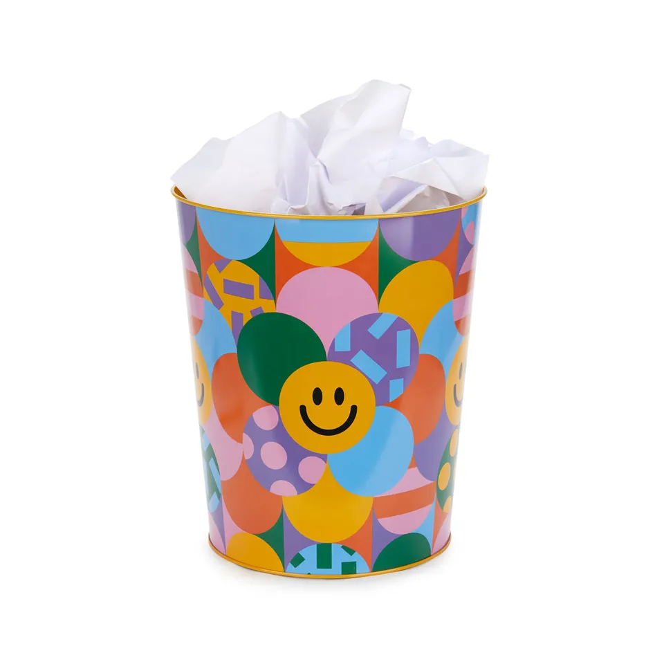 balvi-desk-los-pepes-corbeille-bureau-smileys-jaune-m-tal image 1