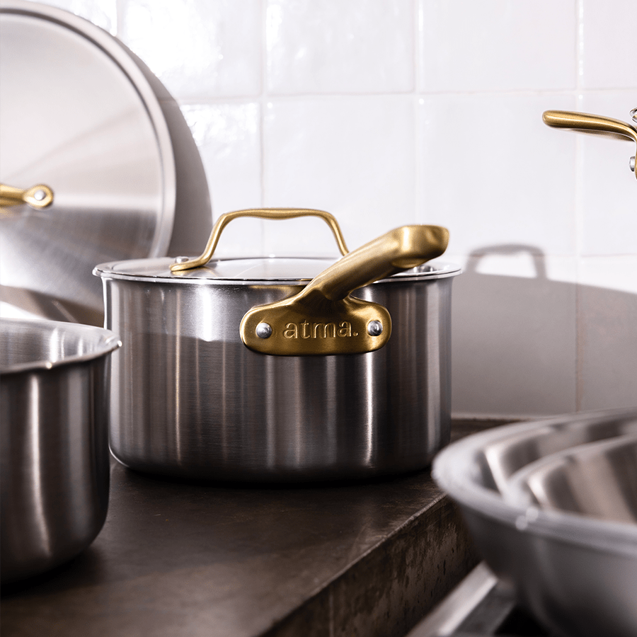 atma-batterie-cuisine-inox-21-pi-ces-manche-dor image 7