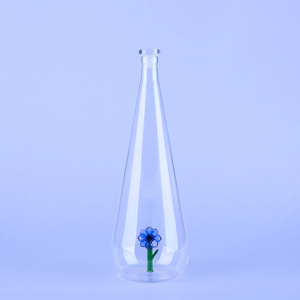 balvi-botanical-anemone-bouteille-verre-fleur-bleue image 2