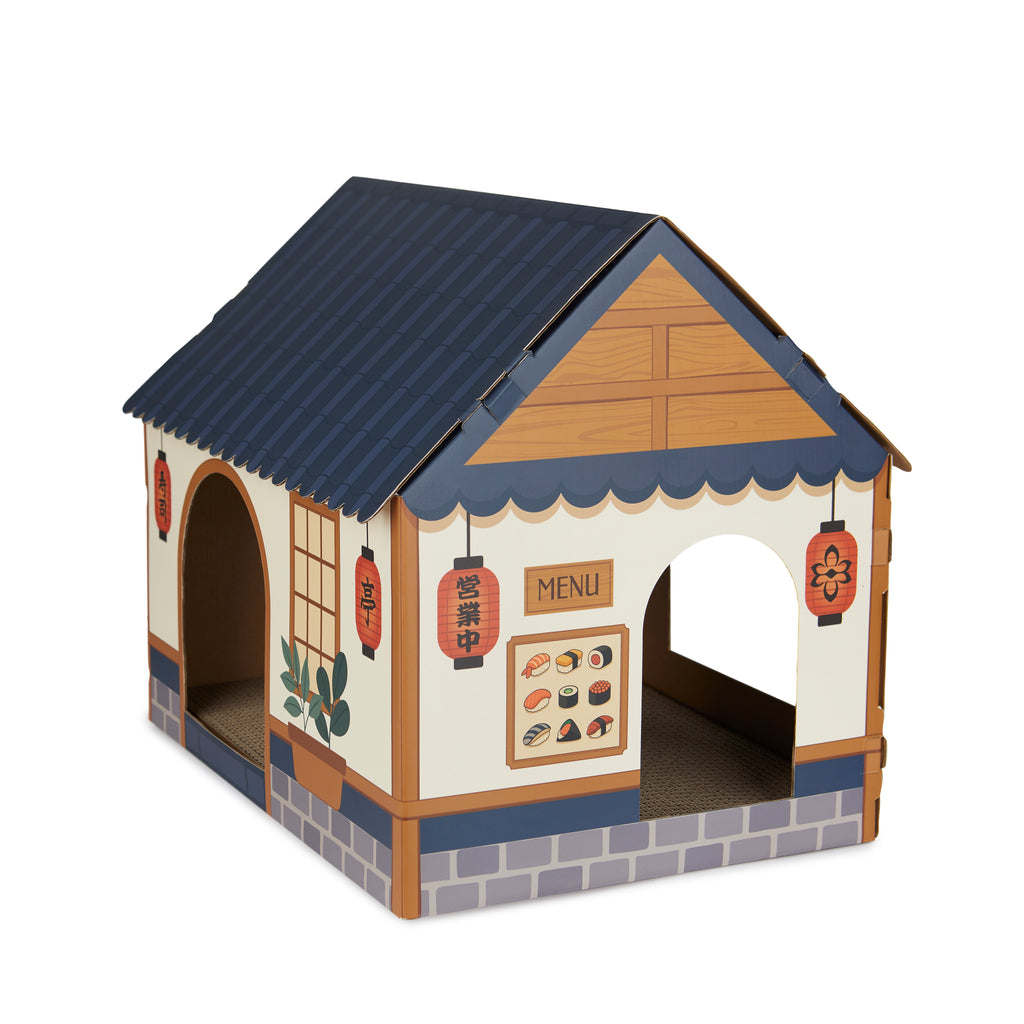 balvi-lifestyle-sushi-bar-maison-griffoir-chat-carton-bleu image 6