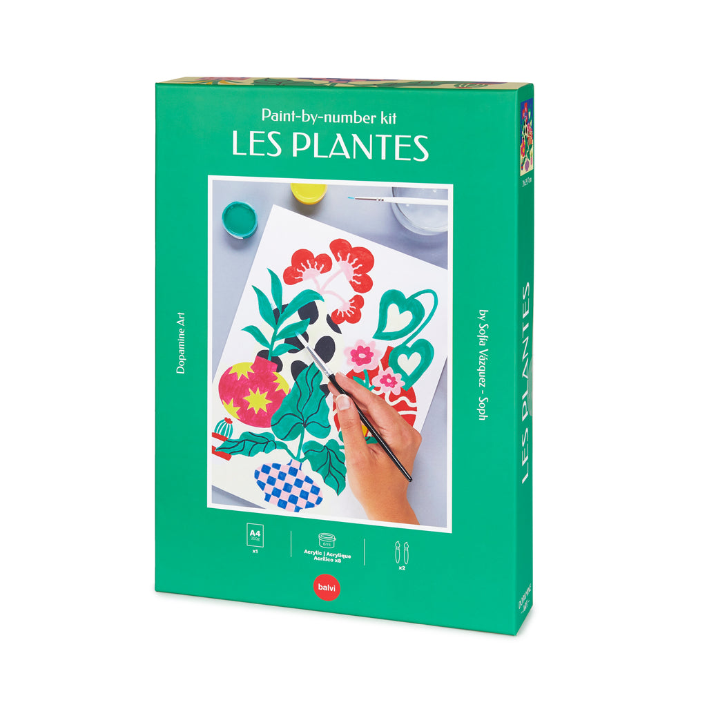 balvi-lifestyle-les-plantes-kit-peinture-par-num-ros image 1