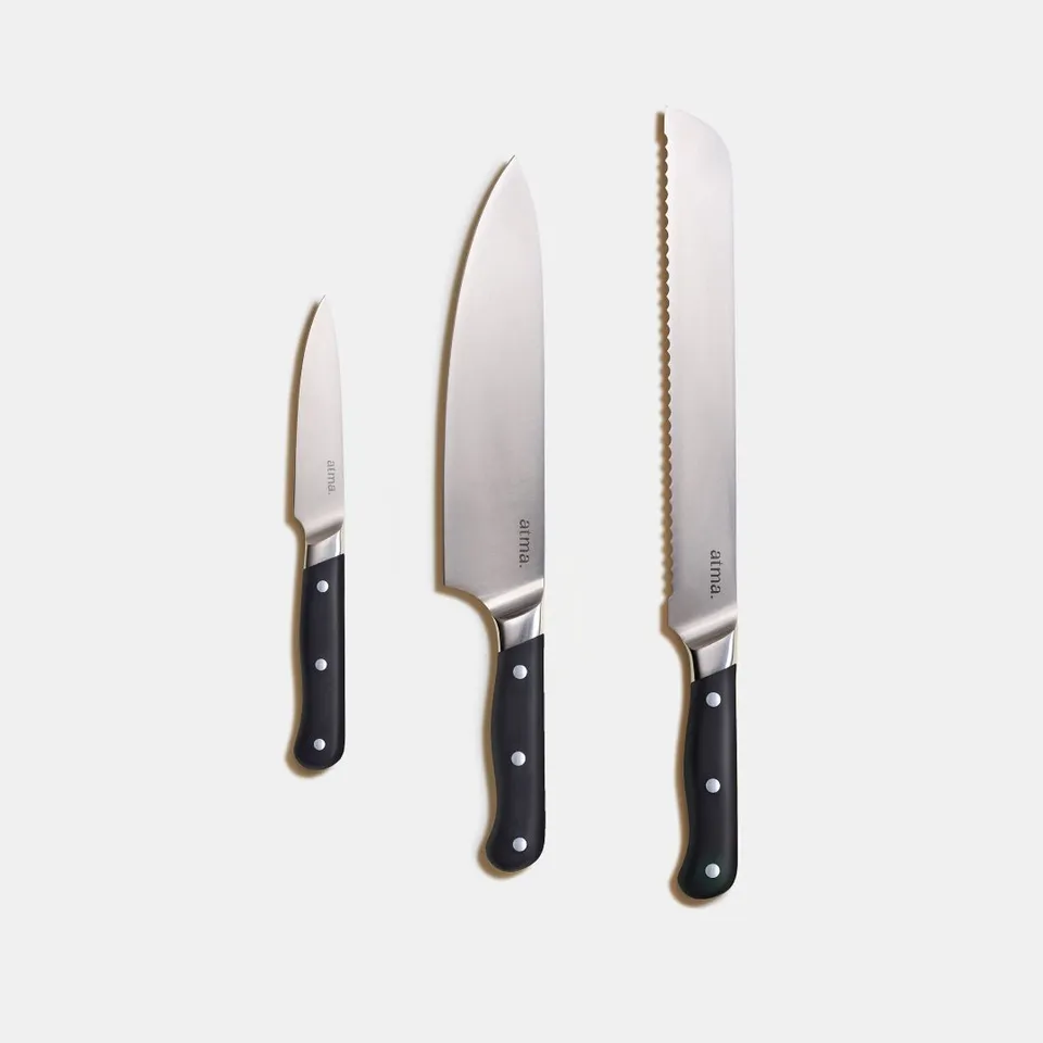 atma-set-de-couteaux-ultimes-3-couteaux-forg-s-noir image 1