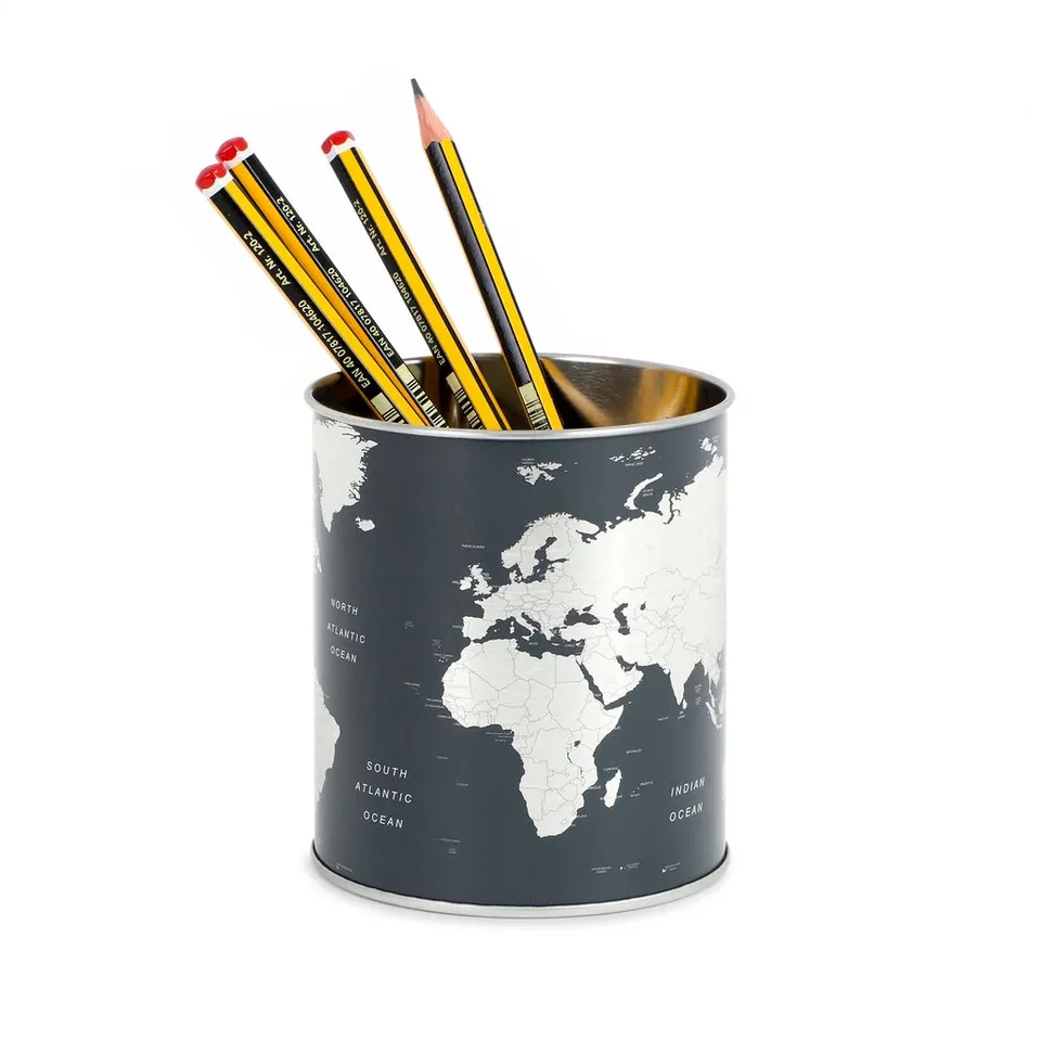 balvi-globe-pot-crayons-bureau-mappemonde image 1