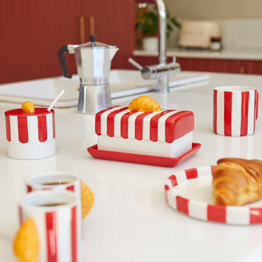 balvi-croissant-beurrier-c-ramique-rouge-250-g image 3