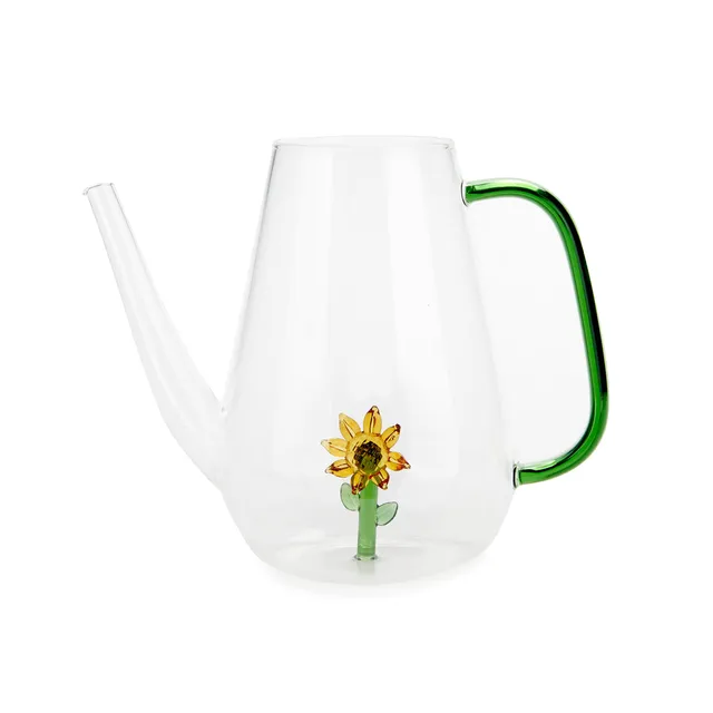 balvi-home-botanical-arrosoir-tournesol-verre-jaune image 1