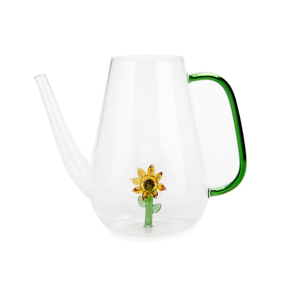 balvi-home-botanical-arrosoir-tournesol-verre-jaune image 1