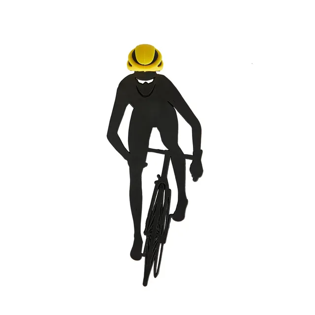 balvi-desk-cyclist-marque-page-cycliste-jaune image 1