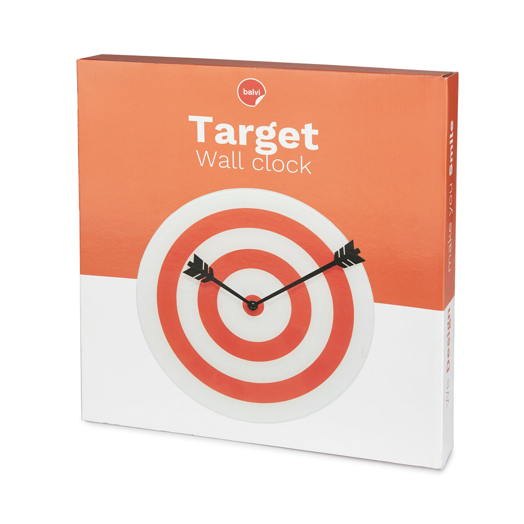 balvi-home-decor-target-horloge-murale-verre-rouge image 3