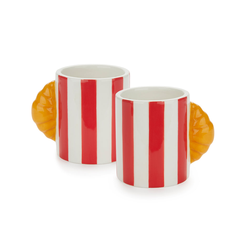 balvi-kitchen-table-croissant-lot-2-tasses-espresso-vert-c-ramique image 1