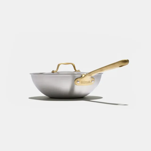 atma-the-wok-inox-24-cm-manche-dor-sans-pfas image 1