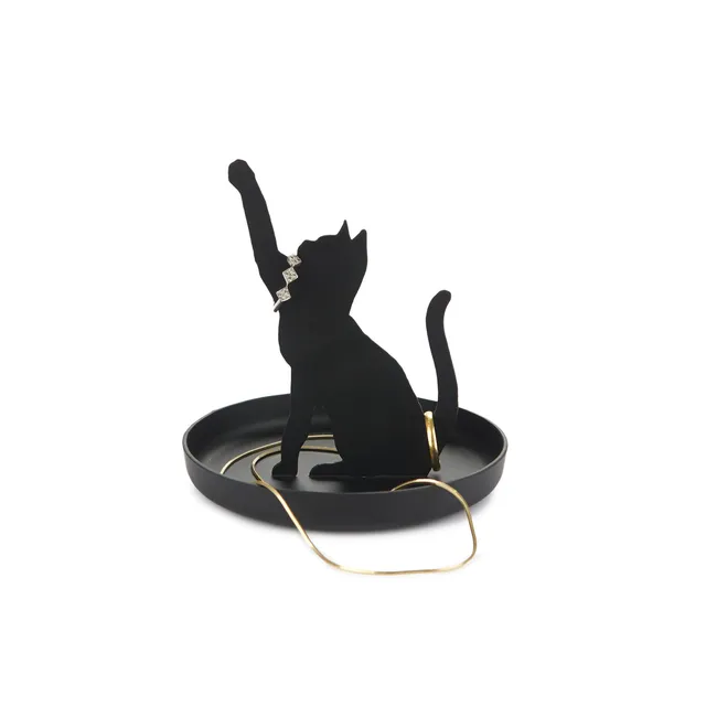 balvi-home-decor-feline-porte-bijoux-chat-m-tal image 1