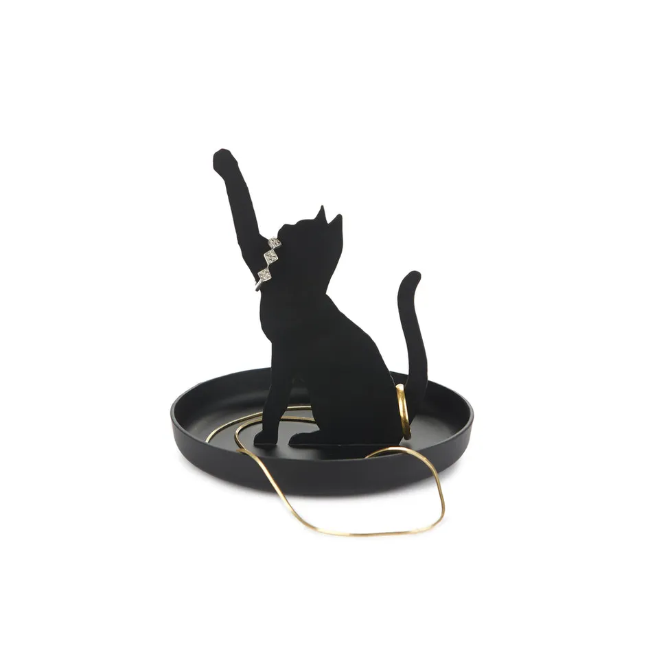 balvi-home-decor-feline-porte-bijoux-chat-m-tal image 1