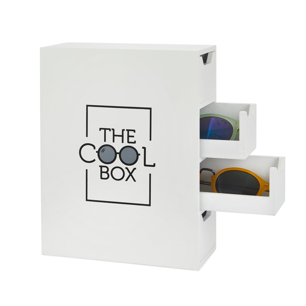 balvi-home-decor-the-cool-box-bo-te-lunettes-noire-4-tiroirs image 1