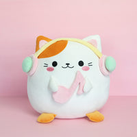 balvi-fluffy-kawaii-melody-coussin-chat-au-casque image 2