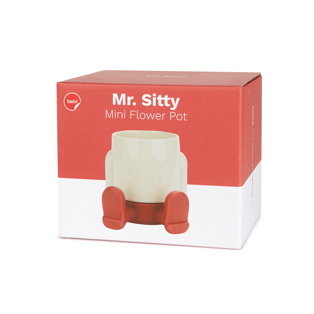 balvi-mr-sitty-cache-pot-c-ramique-rouge-mini image 4