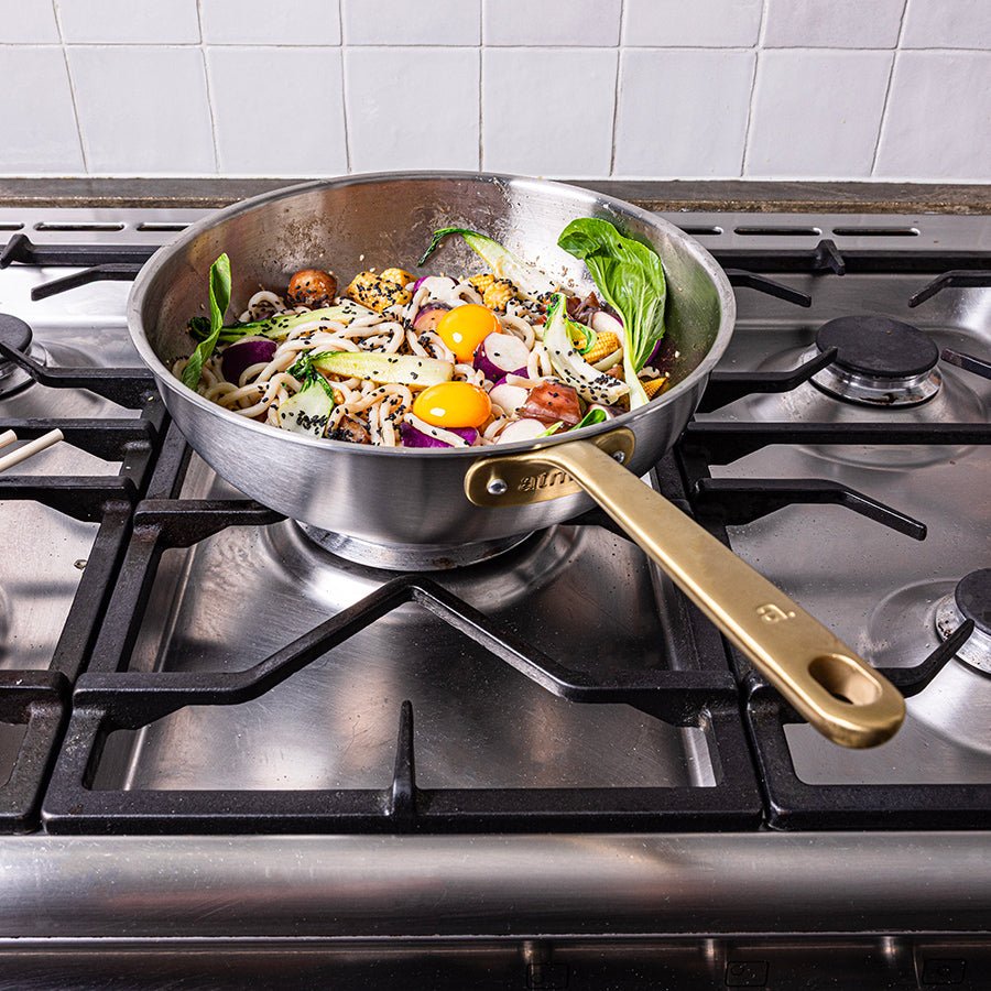 atma-the-wok-inox-28-cm-manche-dor-sans-pfas image 4