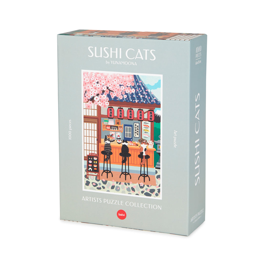 balvi-sushi-cats-puzzle-1000-pi-ces-chats-sushi-yunamoona image 1