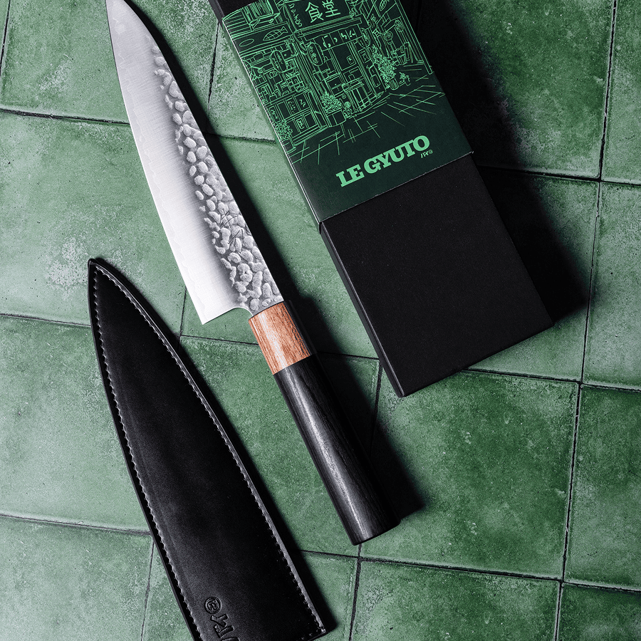 atma-tui-en-cuir-noir-couteau-gyuto-veau image 4