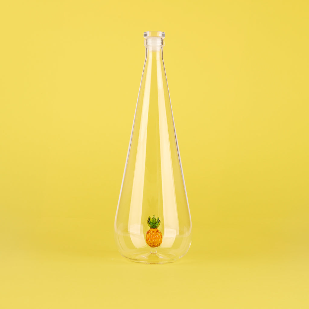 balvi-kitchen-botanical-bouteille-verre-ananas-jaune image 2