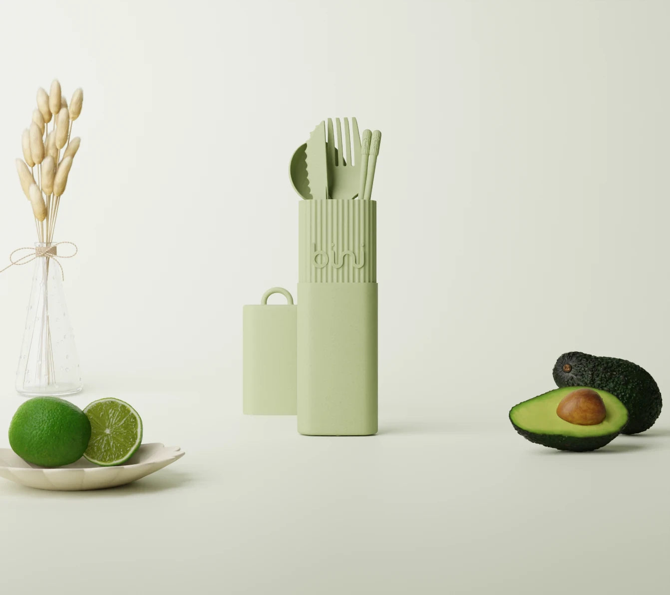 bini-binikit-olive-kit-vaisselle-vert-olive image 1